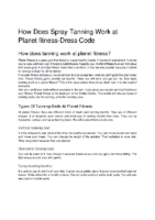 How Does Spray Tanning Work at Planet Fitness Dress Code